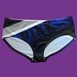 Victorias Secret Pink Seamless Low Rise Pink Logo Hipster Panty multicolor Large